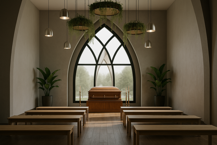 Capilla cementerio parque canaan