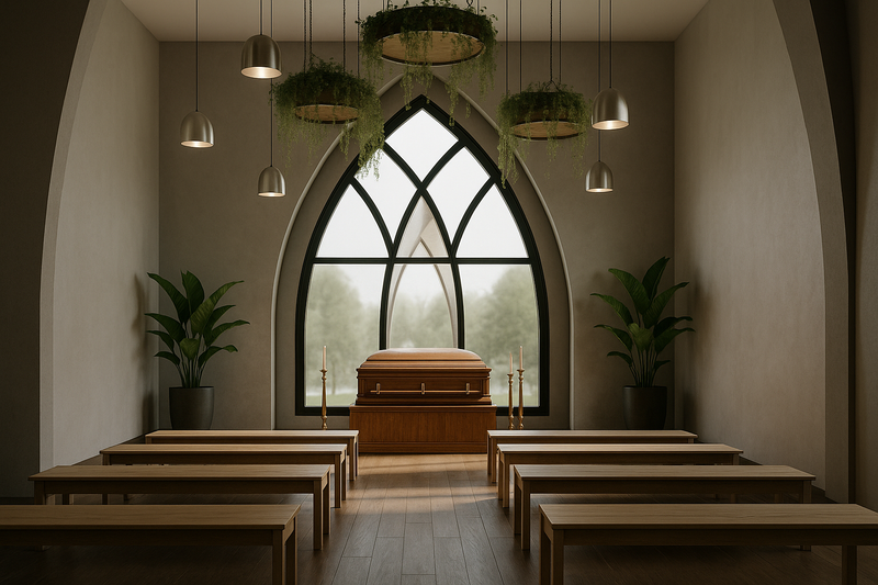 Capilla cementerio parque canaan